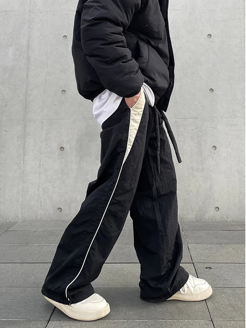 Y2K Men Streetwear Chic Cargo Korean Harajuku Casual Parachute Tech Pants for Women Sweatpants Wide Leg Joggers Trousers Clothes